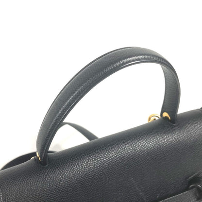 CELINE Handbag leather black Micro Tote Bag Belt bag Women Used