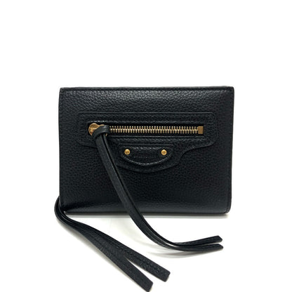 BALENCIAGA Folded wallet 650846 leather black NEOCLASSIC Women