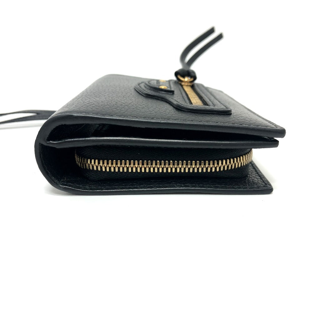 BALENCIAGA Folded wallet 650846 leather black NEOCLASSIC Women