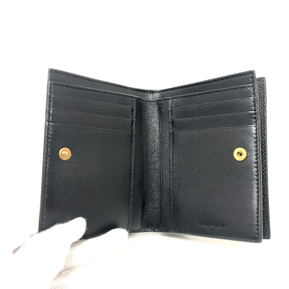 BALENCIAGA Folded wallet 650846 leather black NEOCLASSIC Women