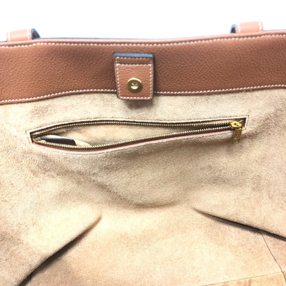 CELINE Tote Bag leather Brown Small Hippo Anais Cuir Triomphe Women Used