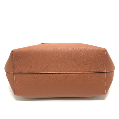 CELINE Tote Bag leather Brown Small Hippo Anais Cuir Triomphe Women Used