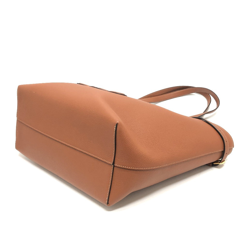 CELINE Tote Bag leather Brown Small Hippo Anais Cuir Triomphe Women Used