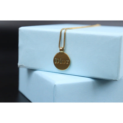 Very Good ( Rank A) ｜ Dior CD Necklace Gold Plated ｜VT25030102
