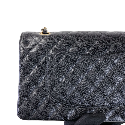Classic Flap Caviar Medium Black GHW