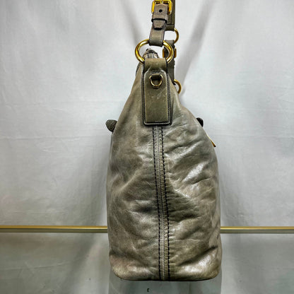 Prada Fumo Vitello Shine Hobo Bags TS3738