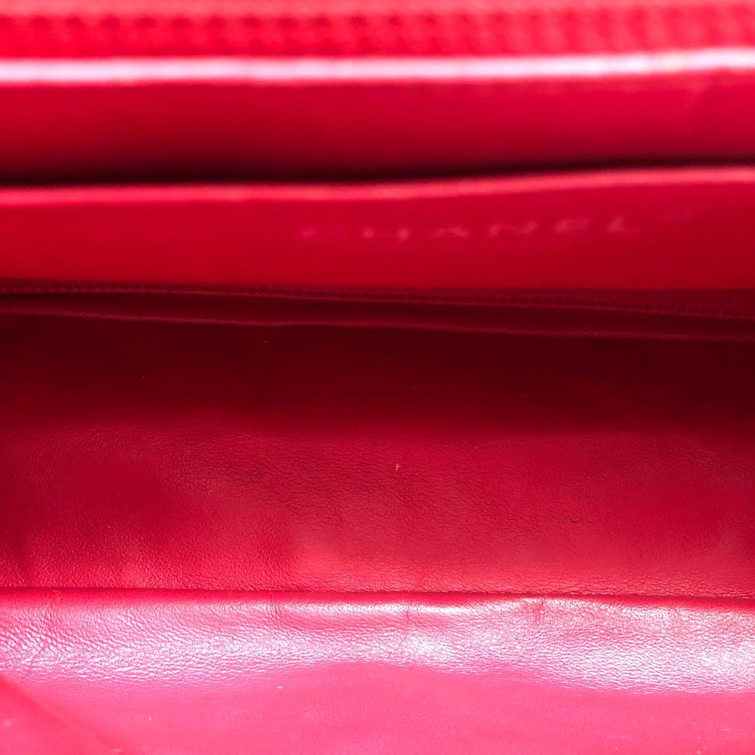 Chanel Classic Flap Jumbo Red Caviar Leather Single Flap Silver Hardware 2008-2009