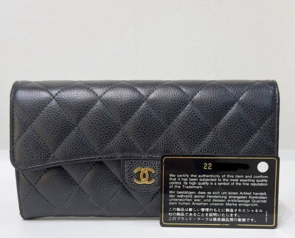 Chanel Classic Flap Long Wallet in GHW