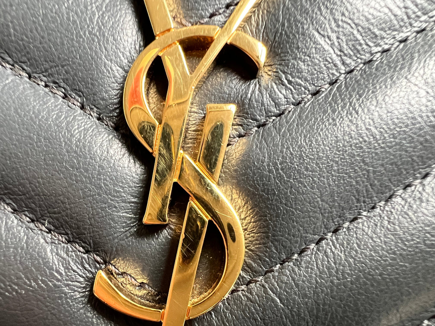 Yves Saint Laurent (YSL) Grey Monogram Clutch Pouch