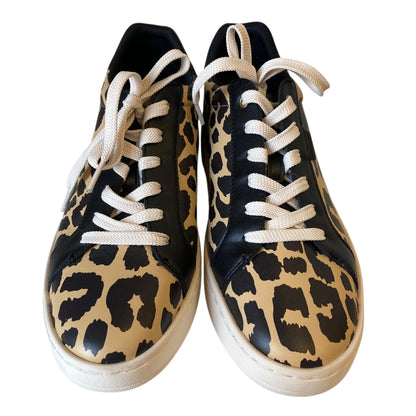 Shoes Designer By Coach In Animal Print, Size:9.5