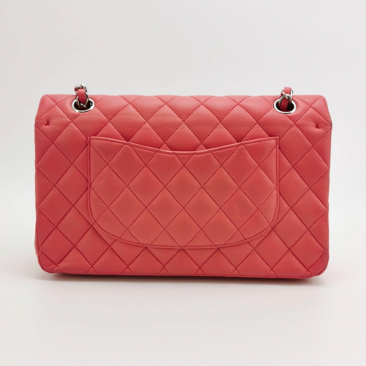Chanel Timeless Classic Flap Medium Pink Lambskin Leather Gold Hardware