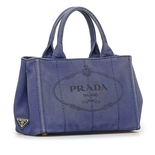 Prada Canapa Logo Satchel