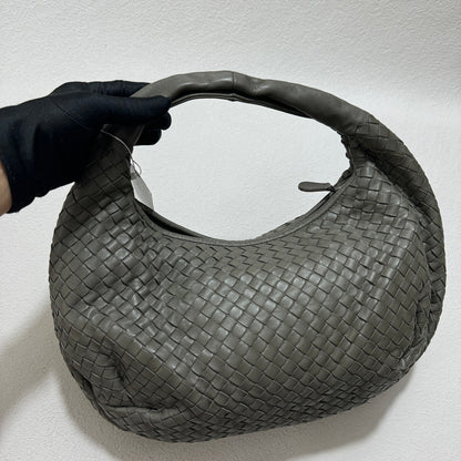 Bottega Veneta Belly Hobo Intrecciato Grey Leather Medium 40cm