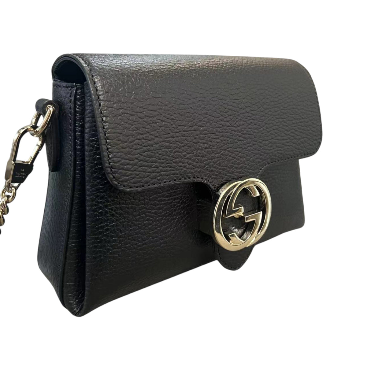 Gucci Interlocking GG Calfskin Leather Black GHW