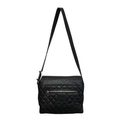 Chanel Cross Body Bag OS Leather BLK QUILTED MESSENGER