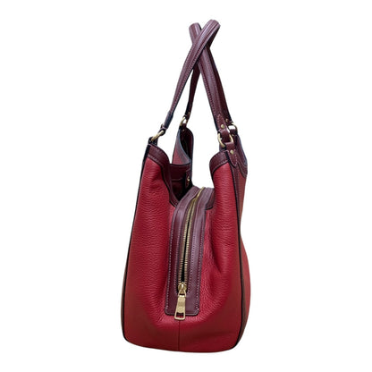 Handbag Designer By Coach In Red, Size:Large
