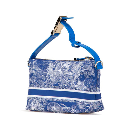 Small Technical Fabric Toile de Jouy Reverse DiorTravel Nomad Pouch