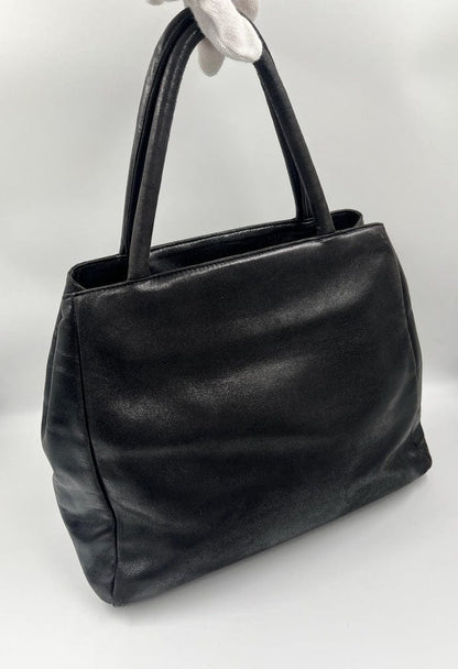 Prada Black Leather Tote