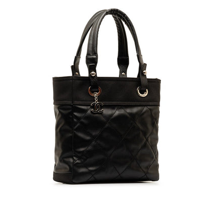 Chanel Paris Biarritz PM Tote Bag  Canvas Handbag A34208 in Excellent condition