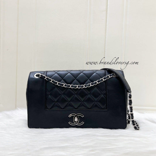 Chanel Large Mademoiselle Flap in Black Calfskin and SHW