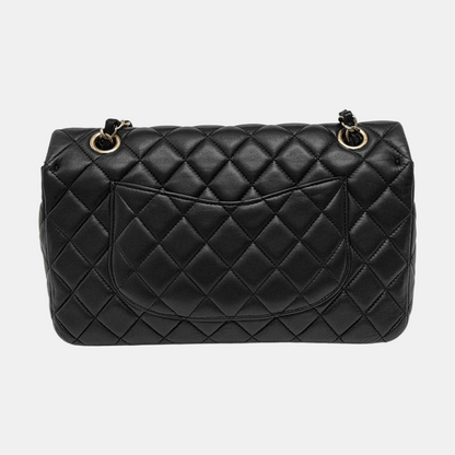 Chanel Valentine's Heart Charm Flap Medium Black Lambskin Leather Gold Hardware 2014