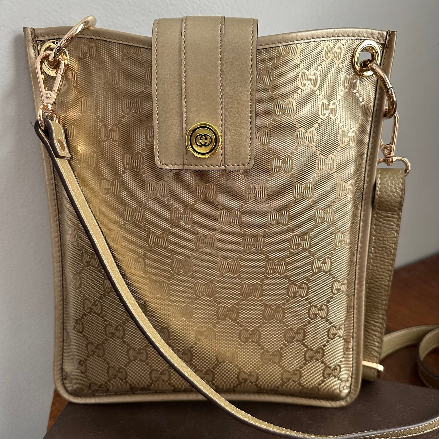 The Swan Messenger -Orvis bags Gucci in Gold