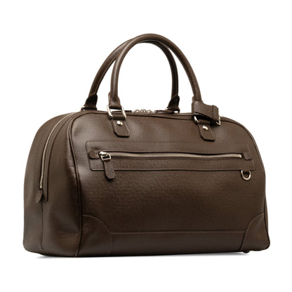 Brown Louis Vuitton Taiga Stanislav Travel Bag