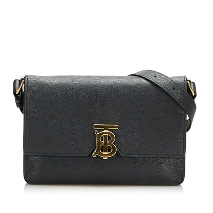 Burberry The TB Bag Small Black Leather