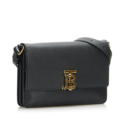 Burberry The TB Bag Small Black Leather
