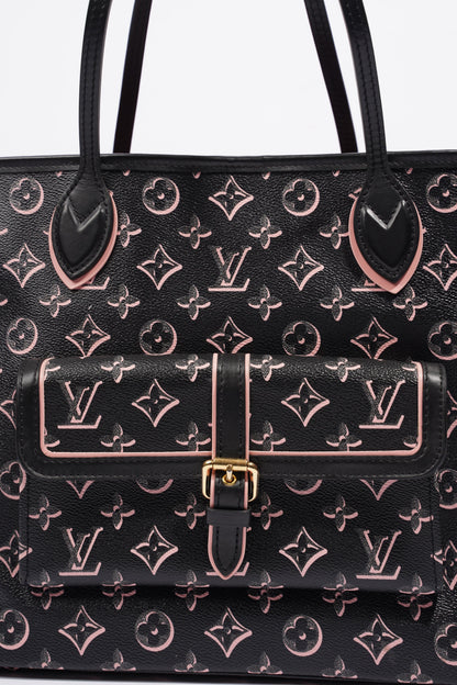 Louis Vuitton Neverfull MM Fall For You Black And Pink Monogram Coated Canvas