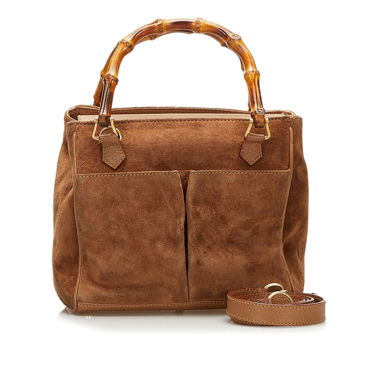 Gucci Bamboo Suede Satchel