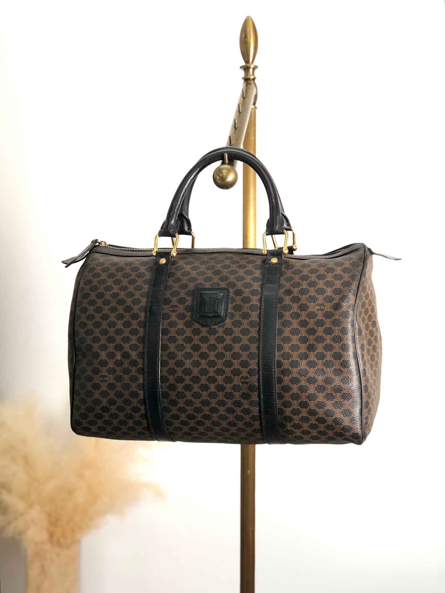 CELINE  Handbag Boston bag Black Vintage ibfr5i