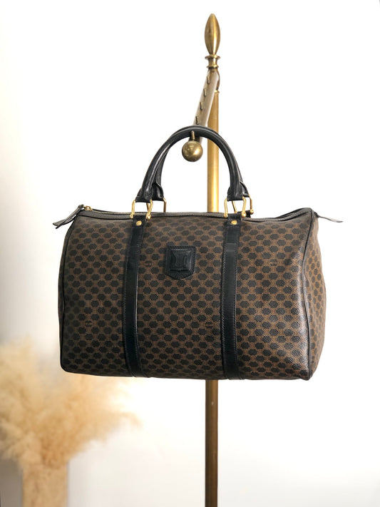 CELINE  Handbag Boston bag Black Vintage ibfr5i