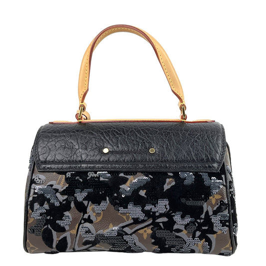 LOUIS VUITTON Carrousel Fleur de Jais Monogram Canvas Bag