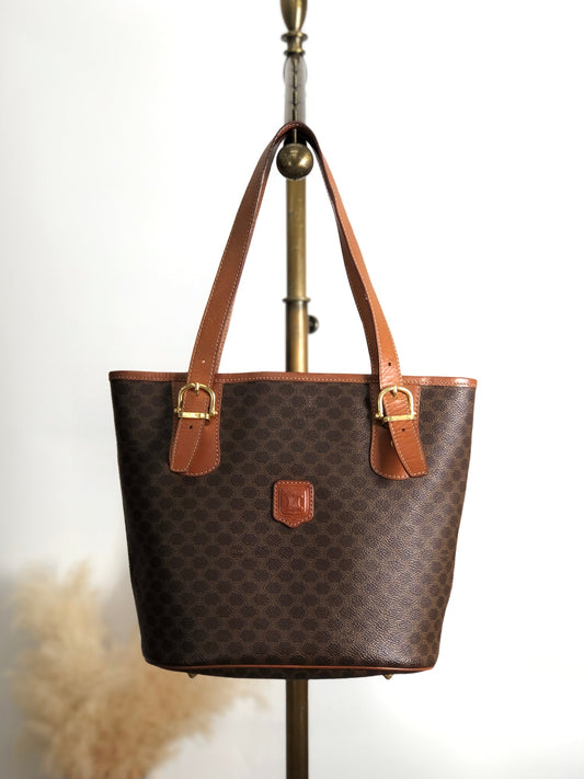 CELINE  Totebag Brown Vintage yvj7zp