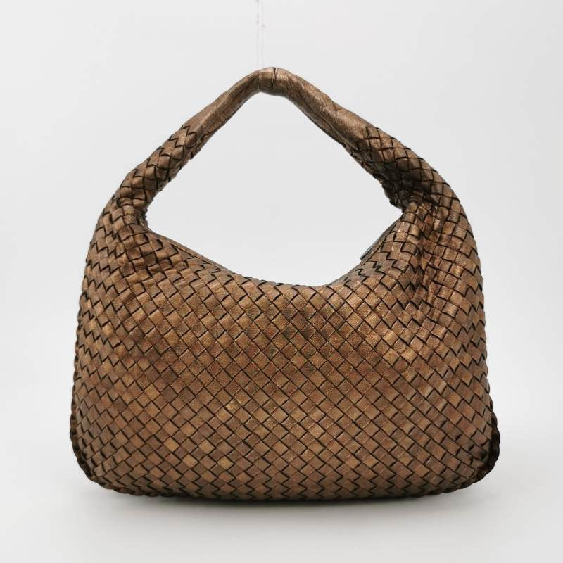 Bottega Veneta Veneta Hobo Metallic Copper Leather Medium 38.5