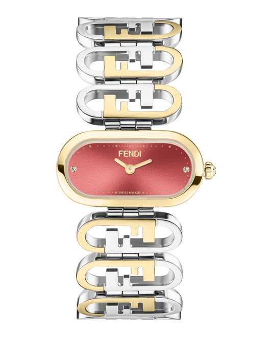 Fendi Womens  Two Tone 14.8mm Bracelet Fashion Watch