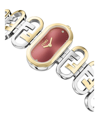 Fendi Womens  Two Tone 14.8mm Bracelet Fashion Watch