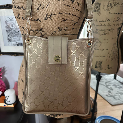 The Swan Messenger -Orvis bags Gucci in Gold