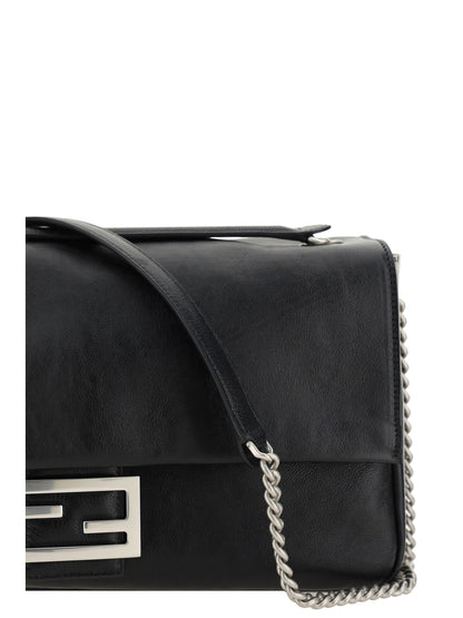 Fendi Women Leather Baguette Shoulder Bag