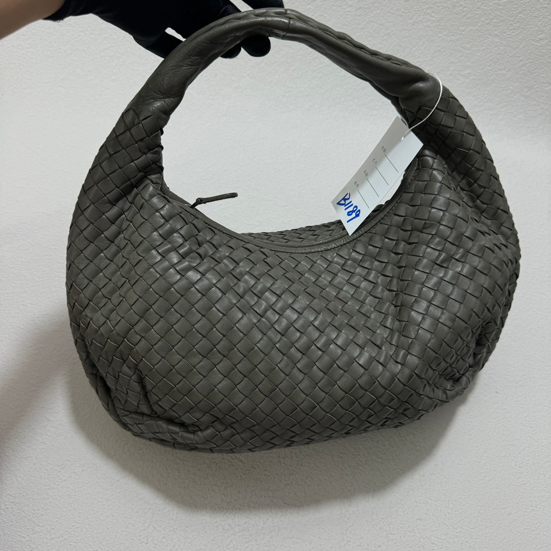Bottega Veneta Belly Hobo Intrecciato Grey Leather Medium 40cm