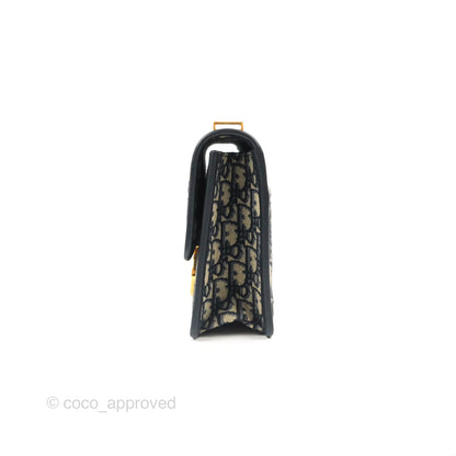 Dior 30 Montaigne Bag Blue Dior Oblique Jacquard