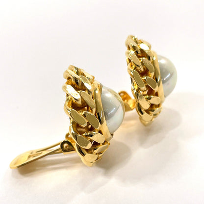 CELINE Earring Metal, Faux Pearl gold Women Secondhand