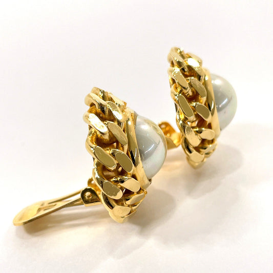 CELINE Earring Metal, Faux Pearl gold Women Secondhand