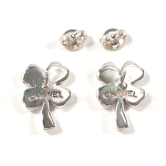 CHANEL Pierce Silver925 Silver Clover