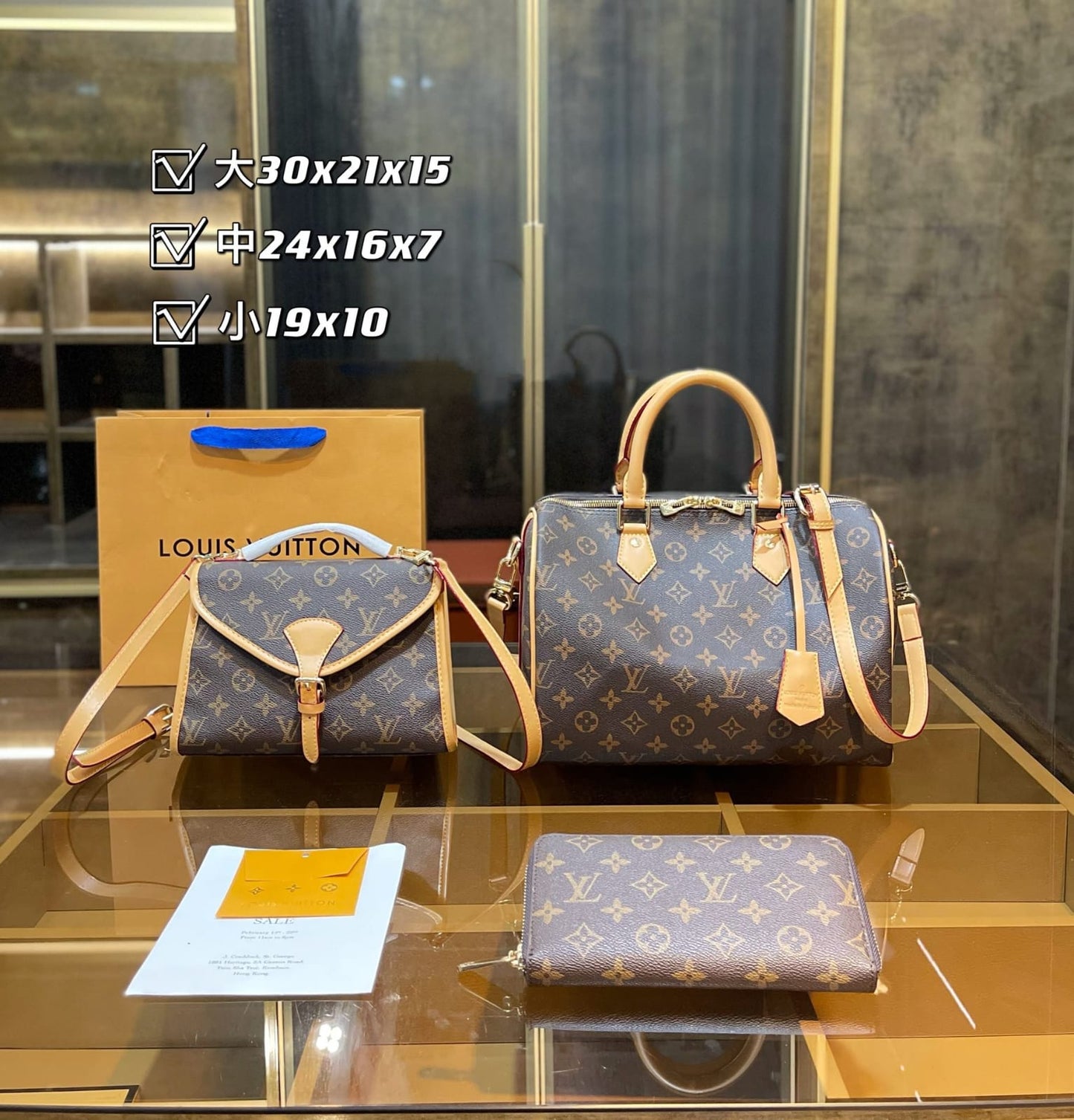 Louis Vuitton Speedy Handbag Sets