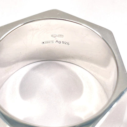 CELINE Ring Silver925 Silver Heritage Heptagon mens 58 Used