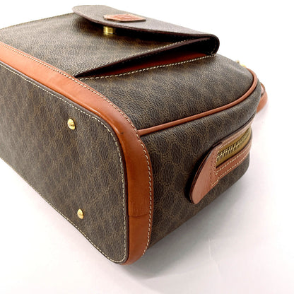 CELINE Handbag PVC, Leather Brown Macadam Women Used