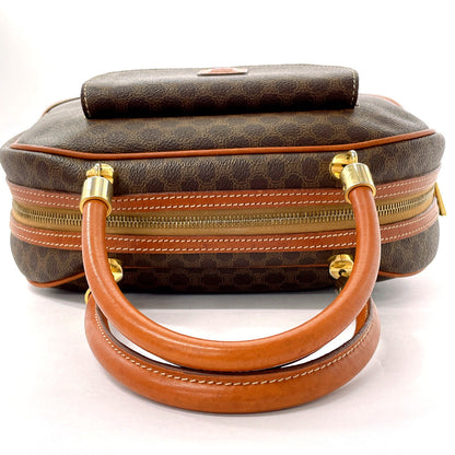 CELINE Handbag PVC, Leather Brown Macadam Women Used