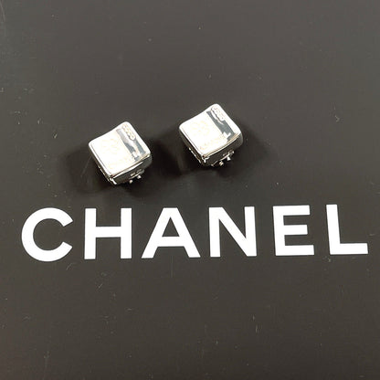 CHANEL Earring Silver925 Silver vintage square clover